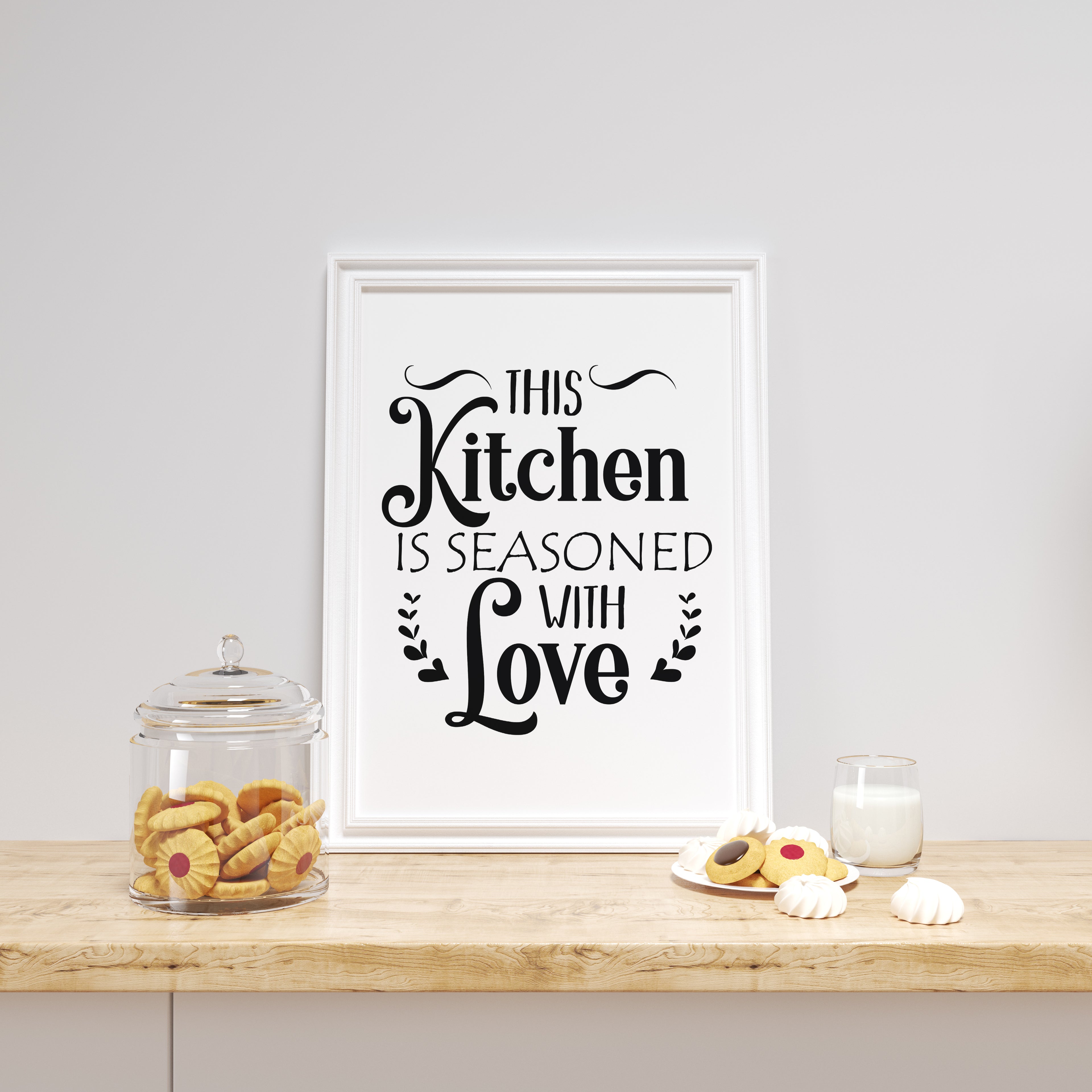 This Kitchen Is Seasoned With Love Print