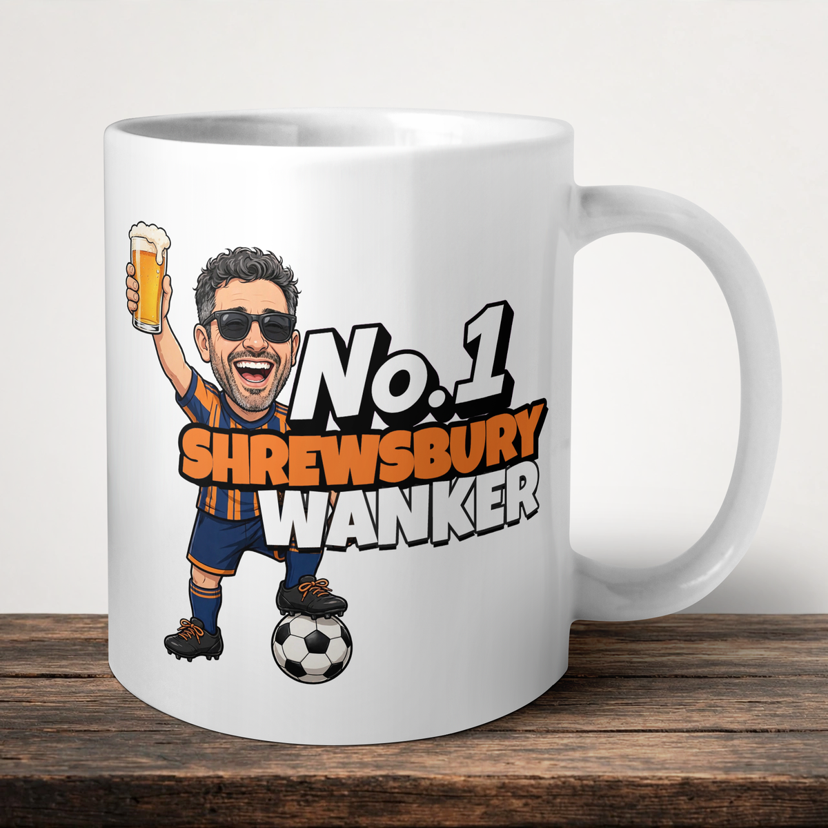 Shrewsbury Town No.1 Wanker Football Mug