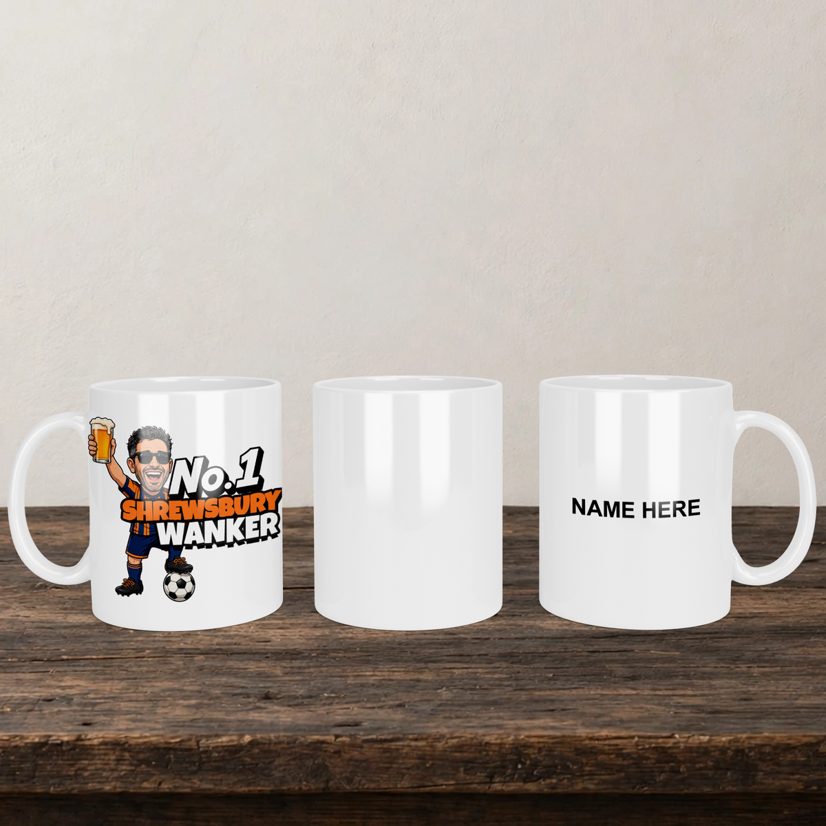 Shrewsbury Town No.1 Wanker Football Mug