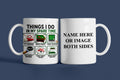 Snooker Things I Do Personalised Mug