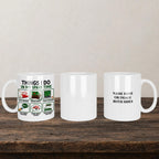 Snooker Things I Do Personalised Mug back view - white ceramic printed mug by Perrys Prints