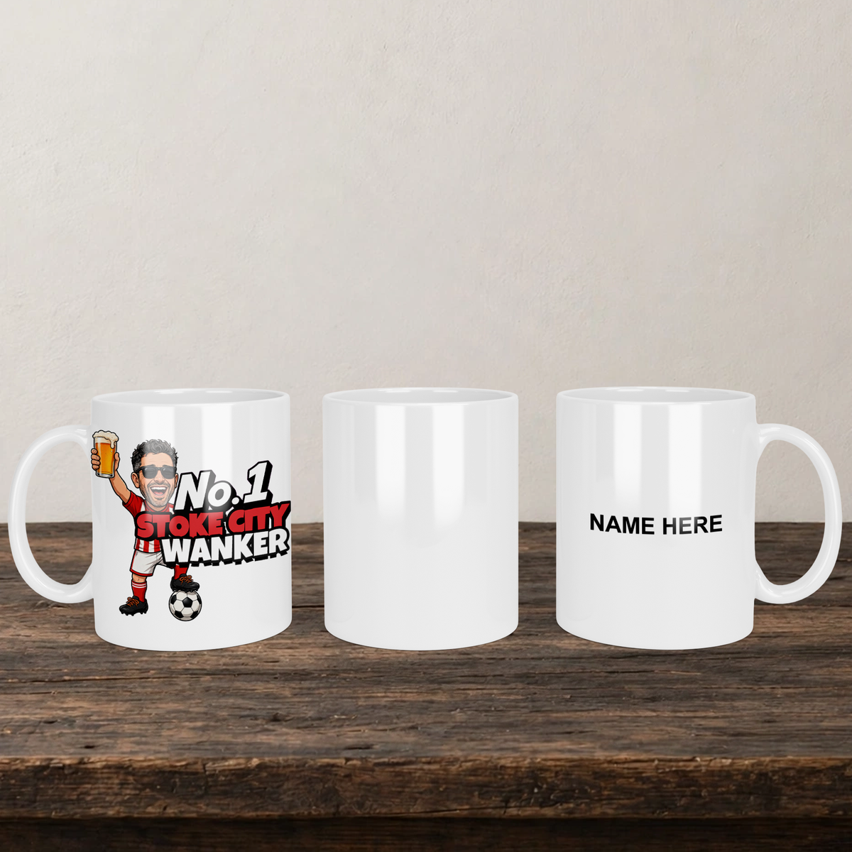 Stoke City No.1 Wanker Football Mug