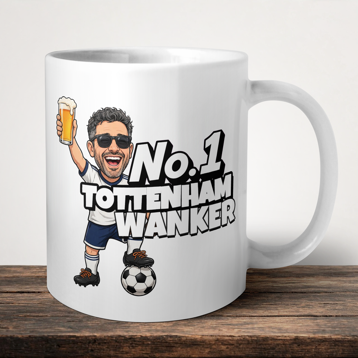 Tottenham No.1 Wanker Football Mug
