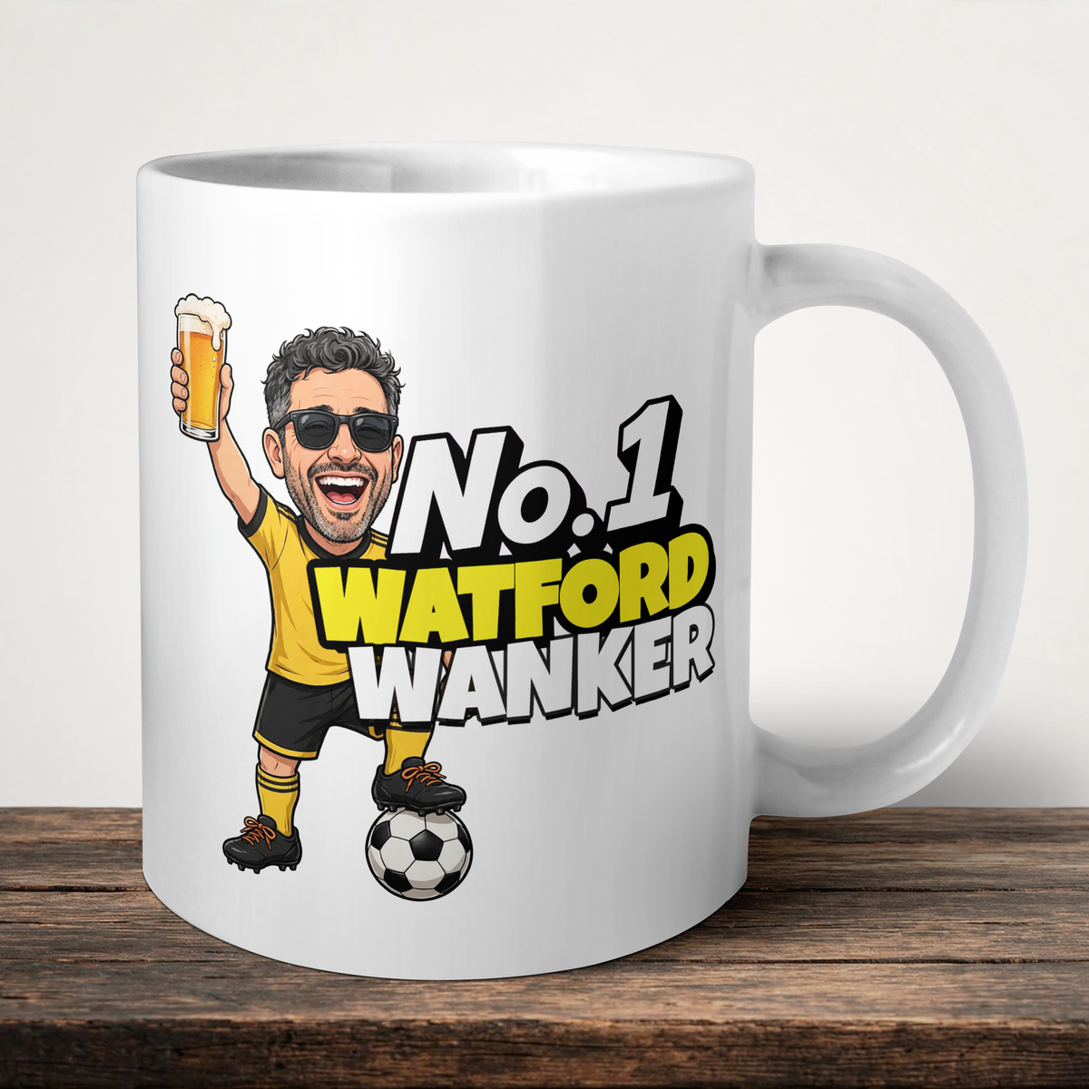Watford No.1 Wanker Football Mug