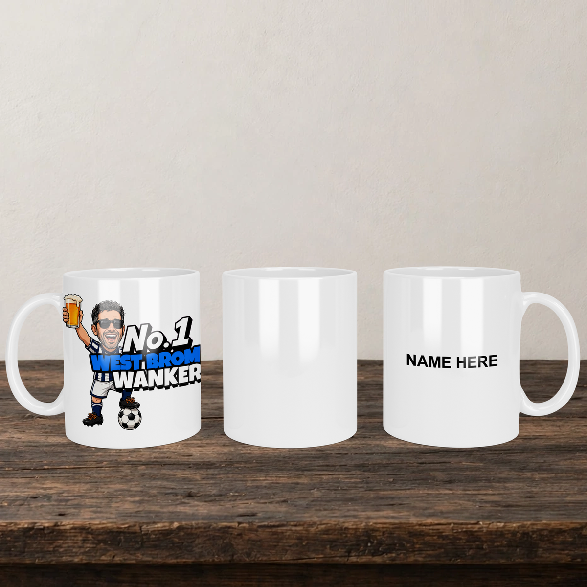 West Brom No.1 Wanker Football Mug
