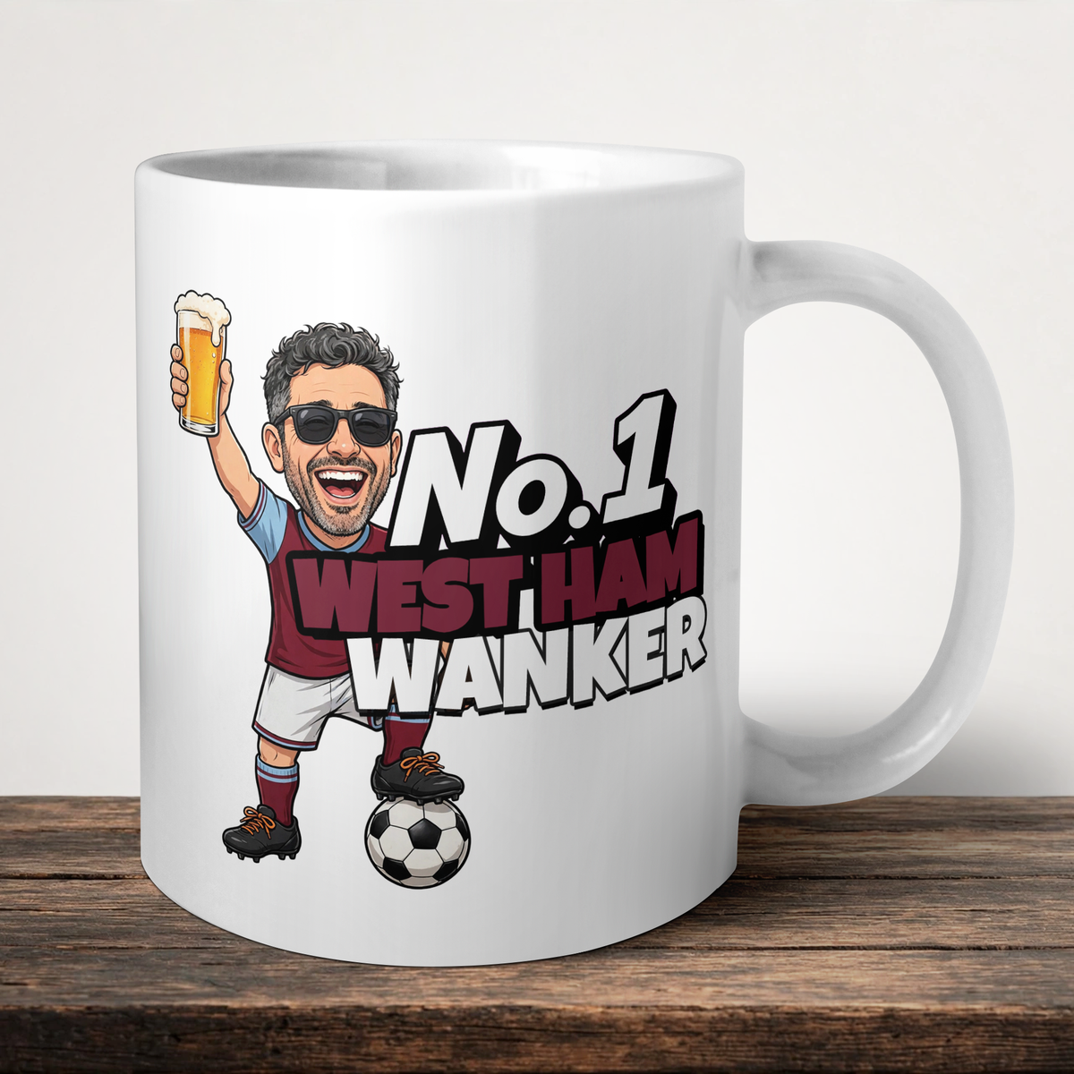 West Ham No.1 Wanker Football Mug