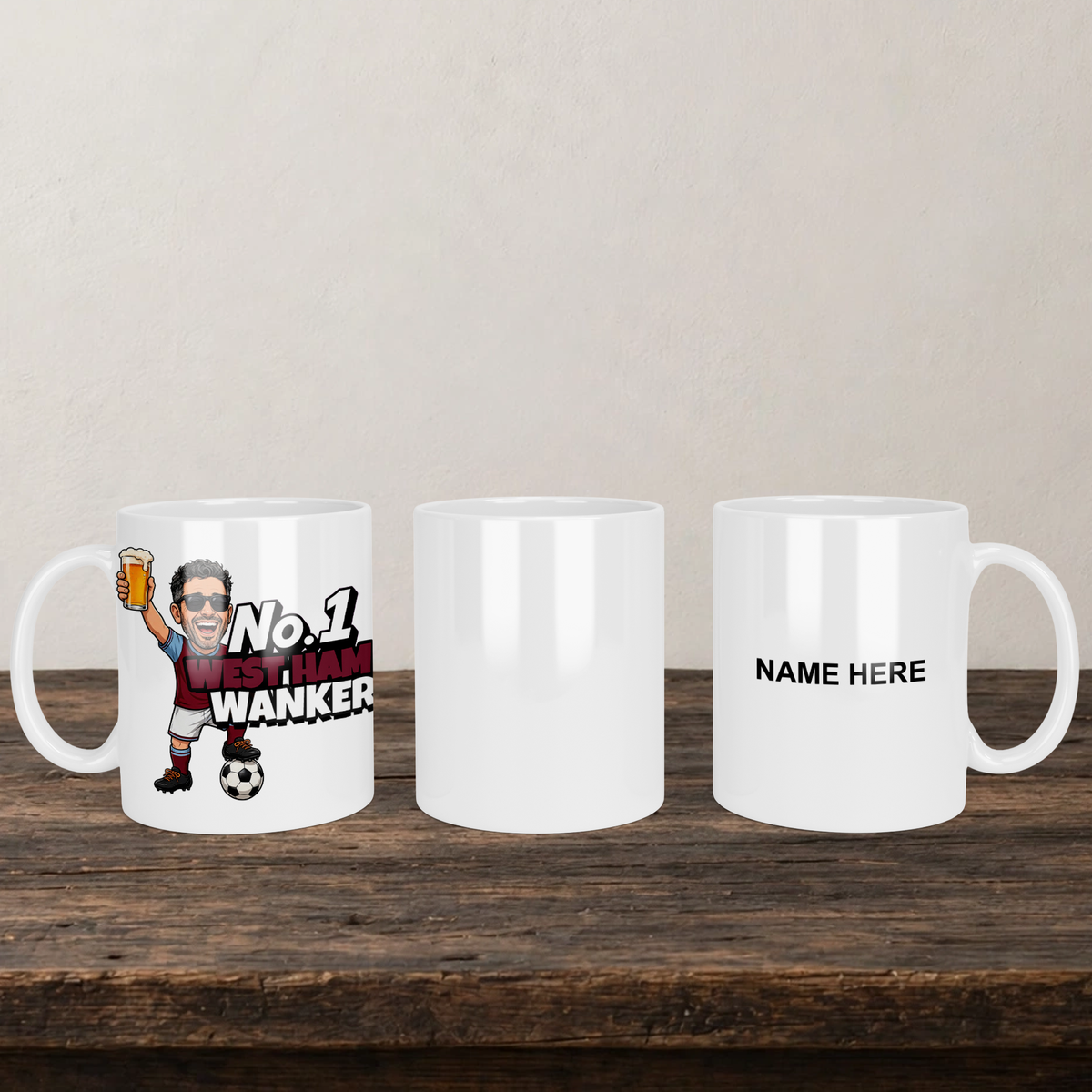 West Ham No.1 Wanker Football Mug