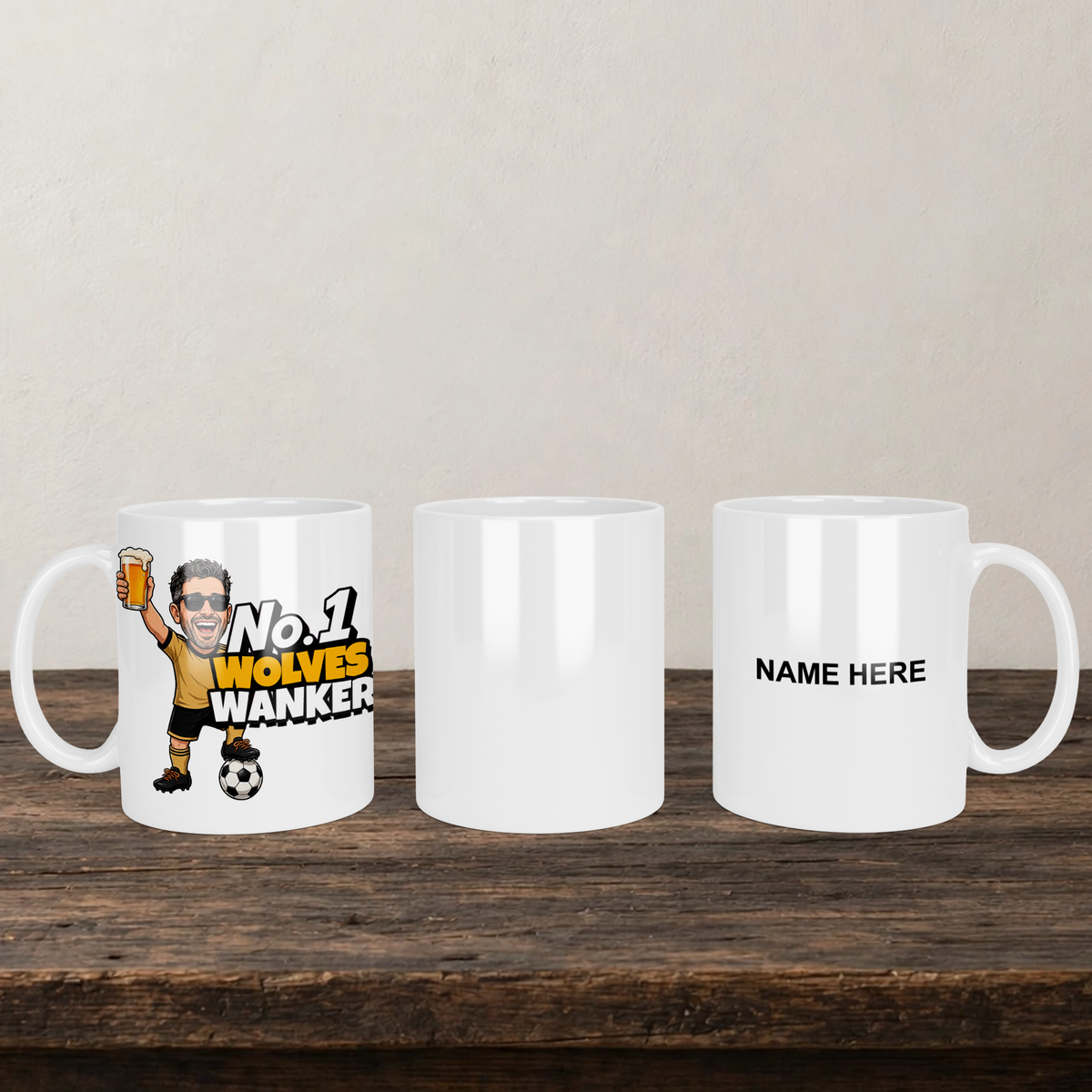 Wolves No.1 Wanker Football Mug