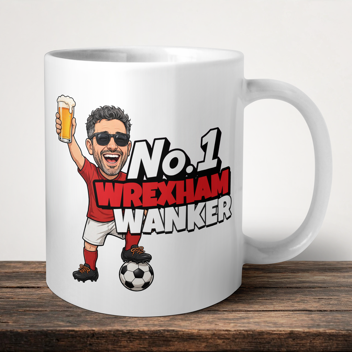 Wrexham No.1 Wanker Football Mug