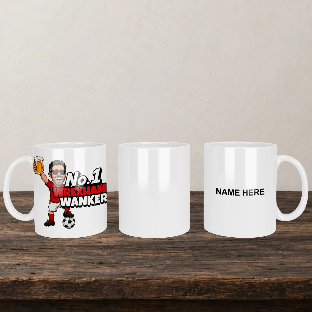 Wrexham No.1 Wanker Football Mug