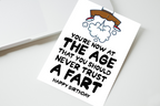 Never Trust A Fart Funny Rude Personalised Birthday Card
