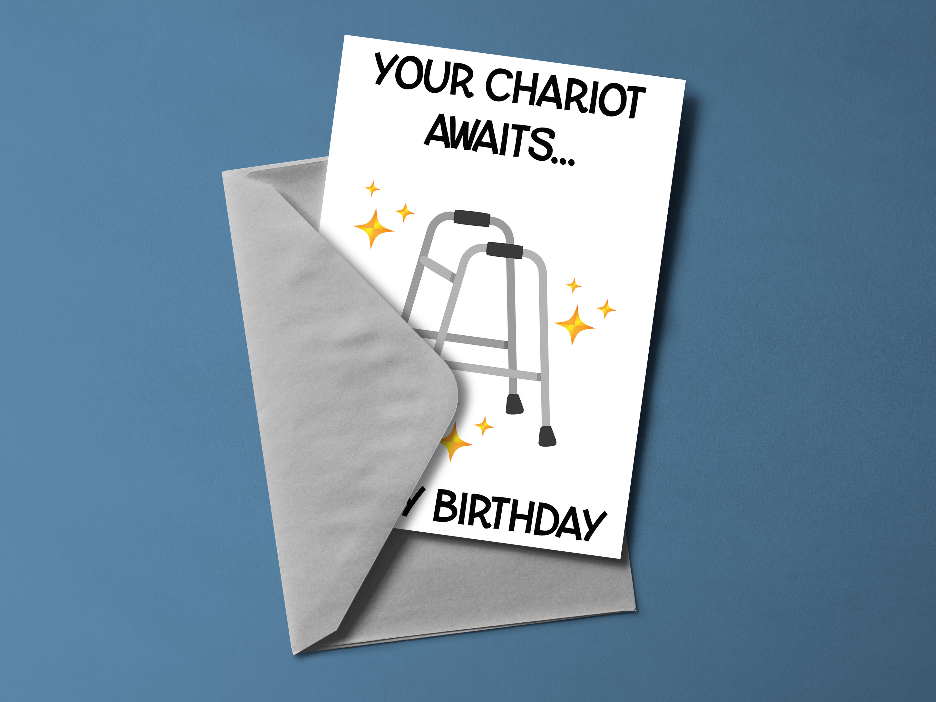 Your Chariot Awaits Birthday Card