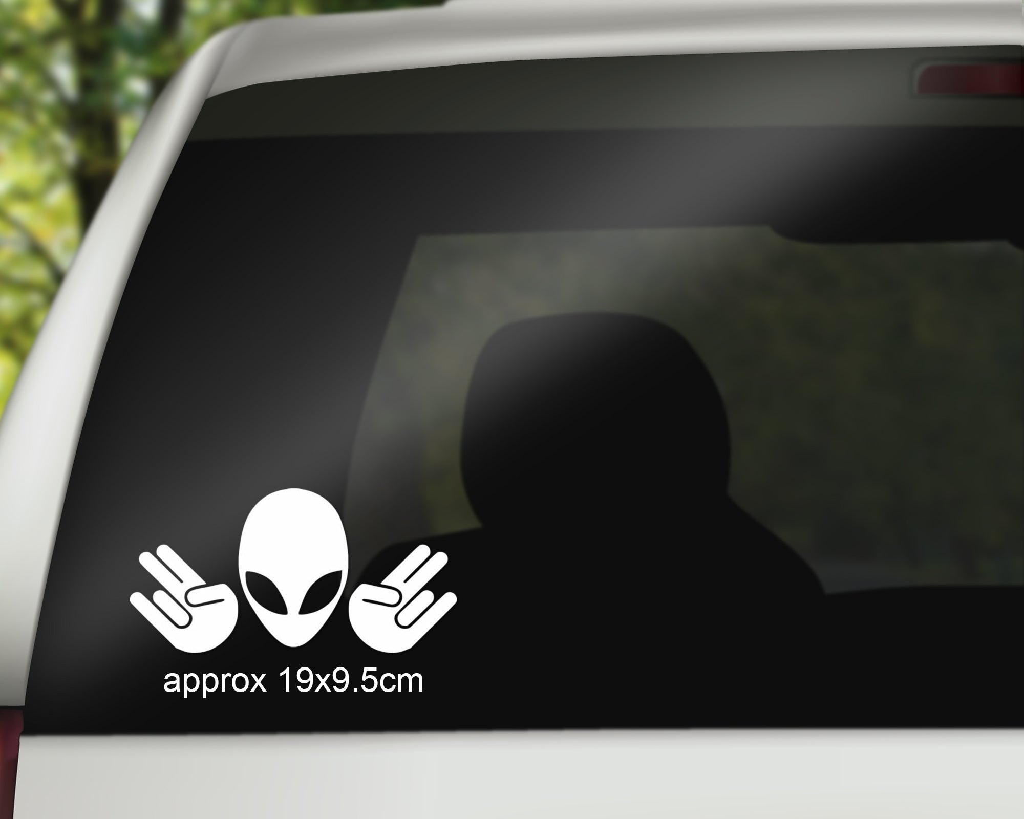 Alien Hands x2 Car Vinyl Decals