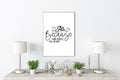 All Because Two People Fell In Love Wall Art Print