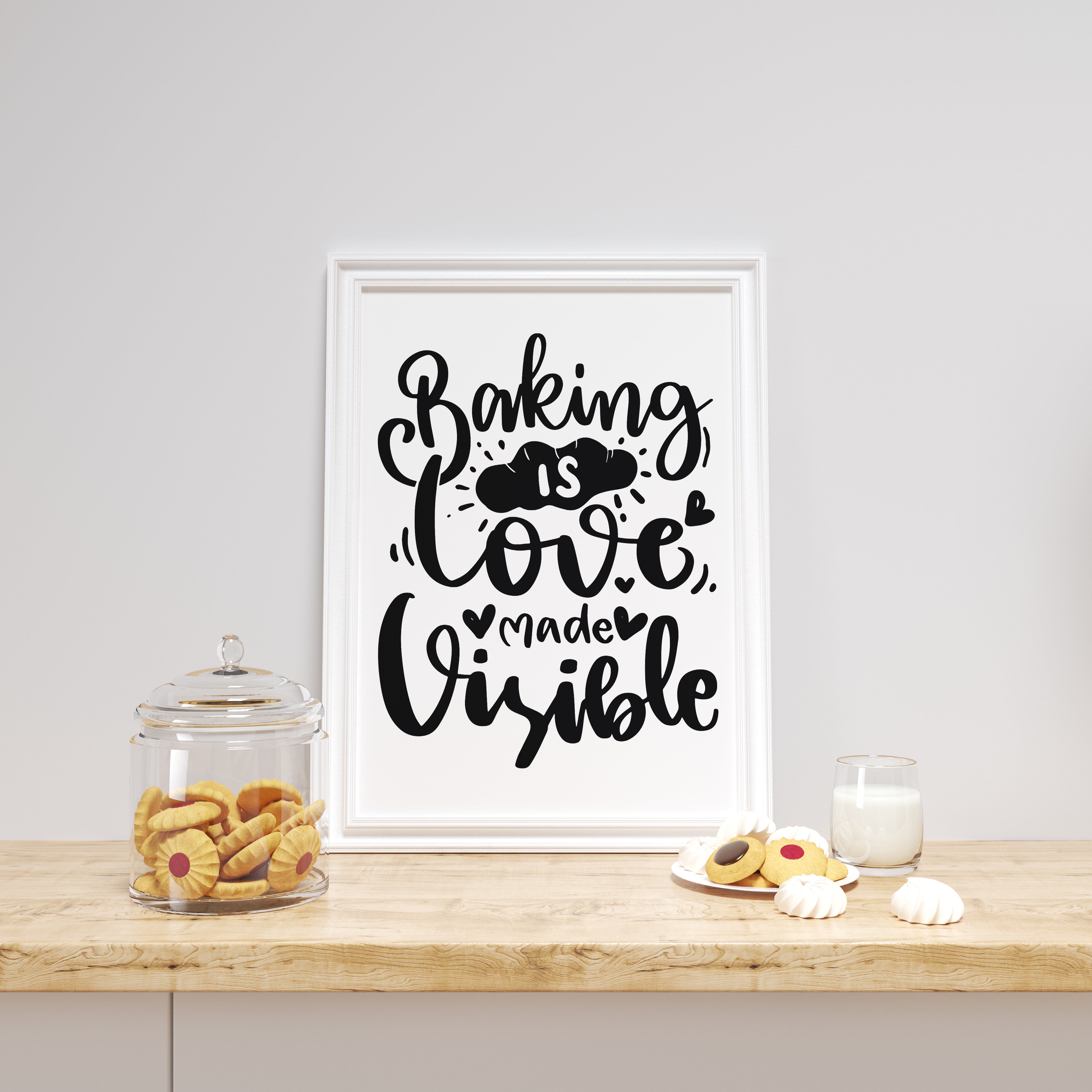 Baking Is Love Made Visible Wall Art Print