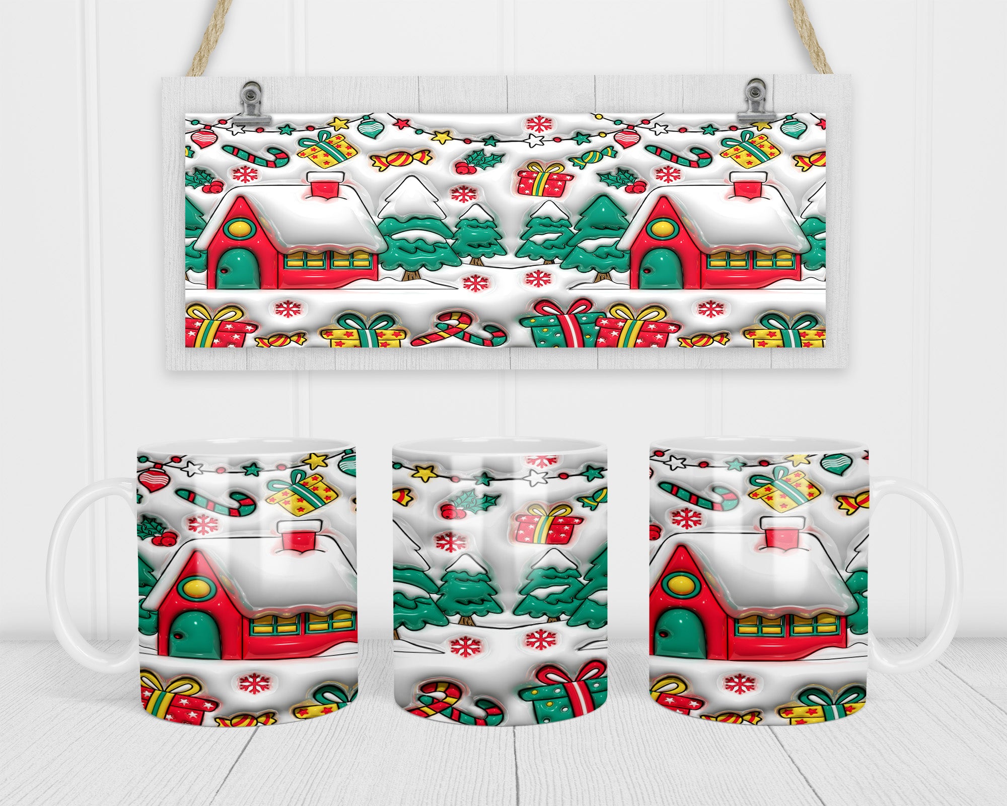 Christmas Inflated Design 1 Mug