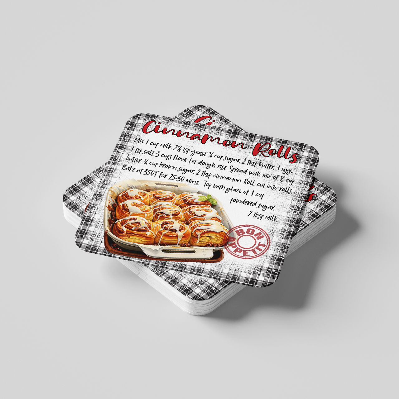 Cinnamon Rolls Recipe Coaster
