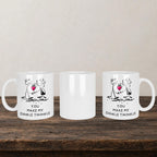 You Make My Dinkle Twinkle Mug back view - white ceramic printed mug by Perrys Prints