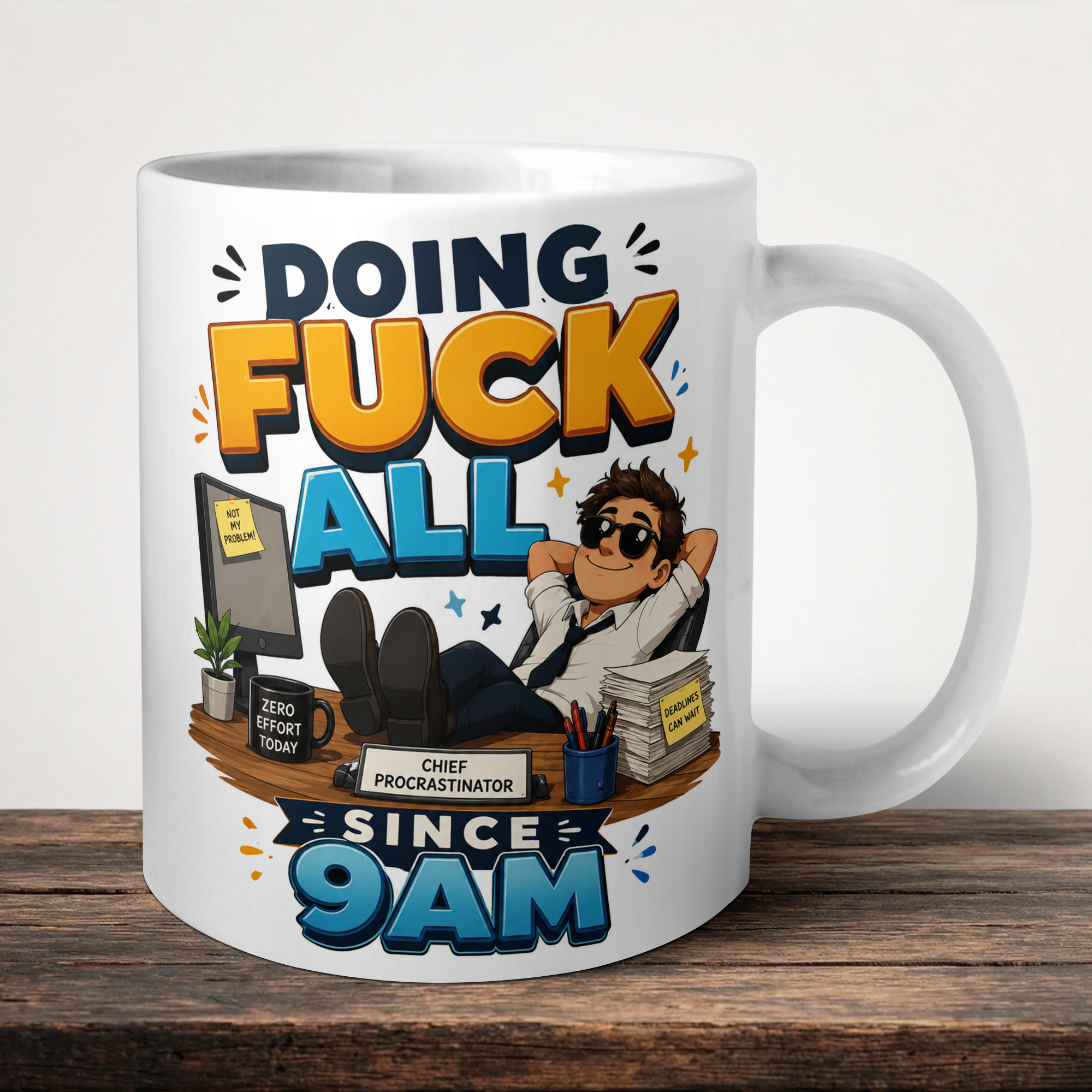 Doing Fuck All Since 9am Personalised Mug