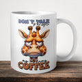 Don't Talk To Me Before My Morning Coffee Mug front view - white ceramic printed mug by Perrys Prints