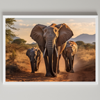 Elephants Wall Art Print