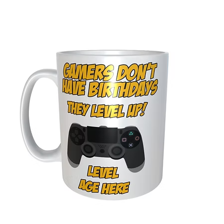 Gamers Don't Have Birthdays They Level Up Playstation Mug