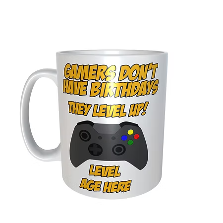 Gamers Don't Have Birthdays They Level Up Xbox Mug