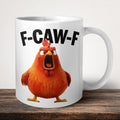 F-CAW-F v2 Personalised Mug front view - white ceramic printed mug by Perrys Prints