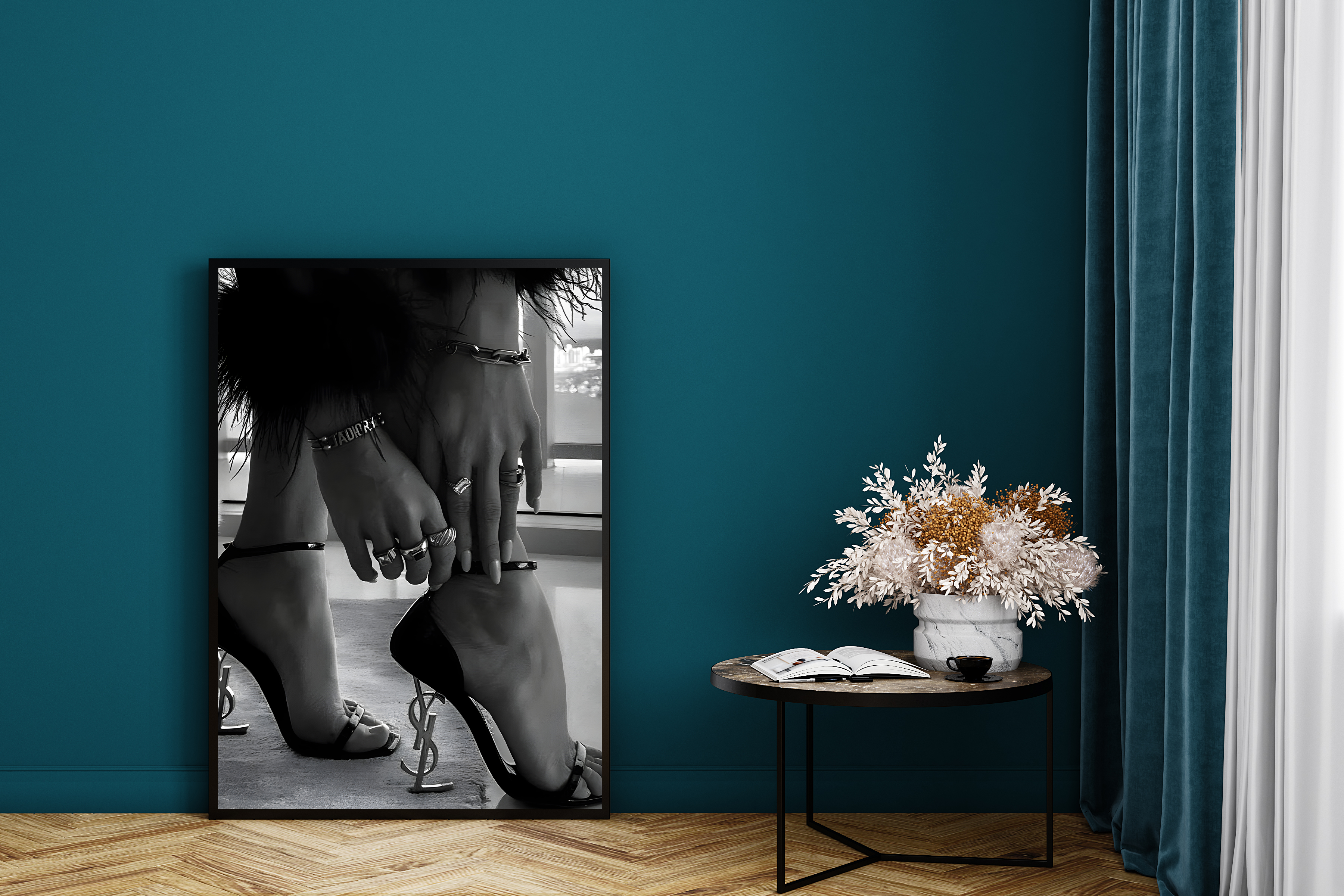 Fashion Design 3 YSL Wall Art Print