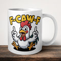 F-CAW-F v4 Personalised Mug front view - white ceramic printed mug by Perrys Prints
