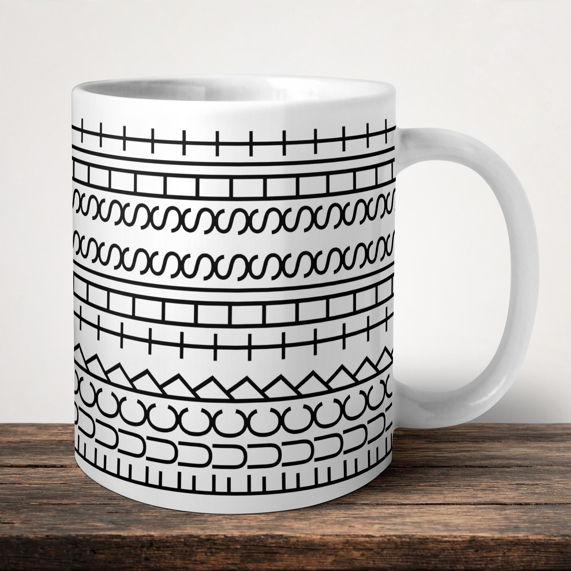 Fuck This Shit Mug front view - white ceramic printed mug by Perrys Prints