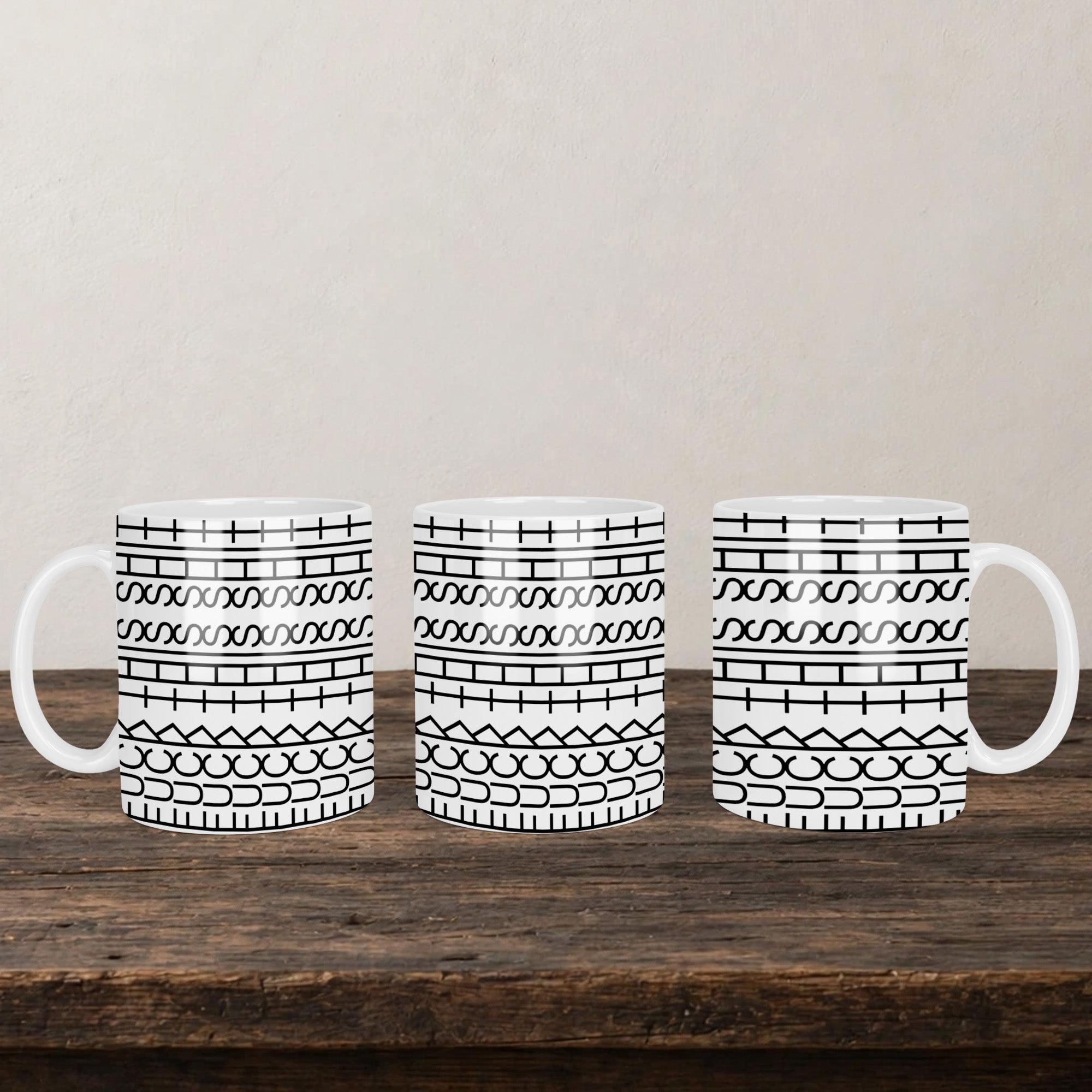 Fuck This Shit Mug back view - white ceramic printed mug by Perrys Prints