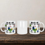 Golf Excuse Funny Personalised Mug back view - printed product by Perrys Prints