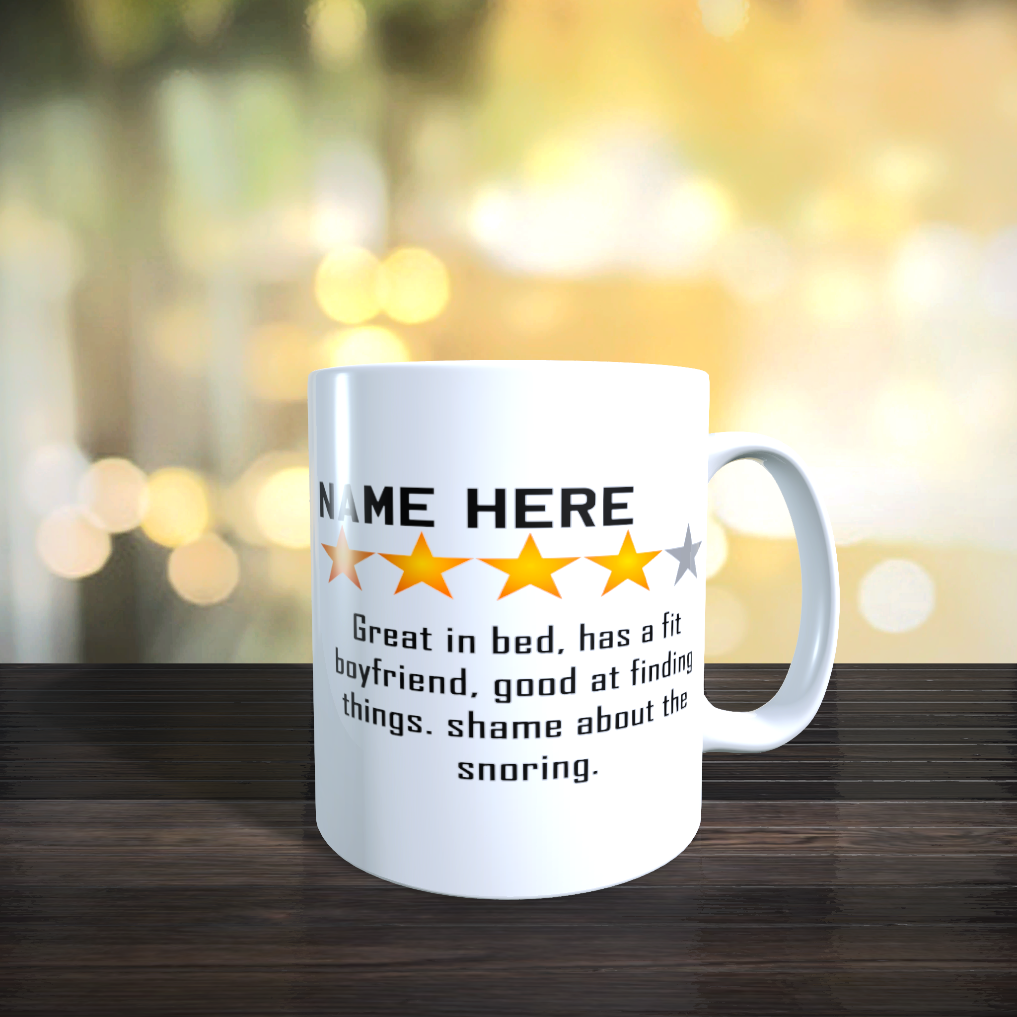 Great In Bed Boyfriend Mug