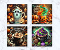 Halloween Brew 4 Coaster Set