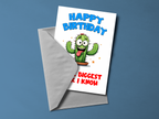 Happy Birthday Biggest Prick I Know Personalised Birthday Card
