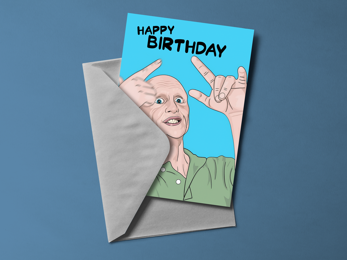 Happy Birthday Raver Personalised Birthday Card
