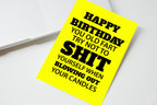Happy Birthday You Old Fart Card front view - funny greeting card by Perrys Prints