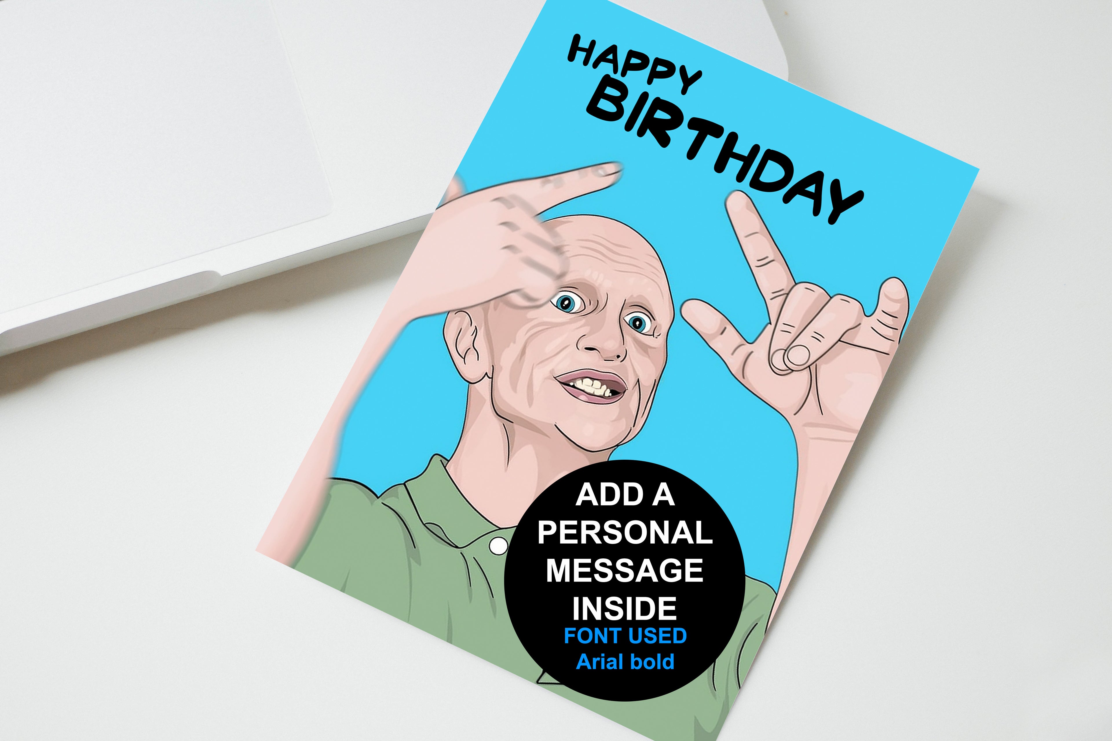 Happy Birthday Raver Personalised Birthday Card