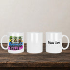 I'm Not Bossy I Just Have Leadership Skills Mug back view - white ceramic printed mug by Perrys Prints