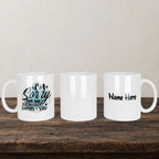 I'm Sorry For The Mean Hurtful Things I Said Mug back view - white ceramic printed mug by Perrys Prints