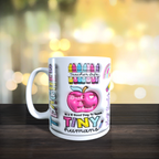 It's A Good Day To Teach 3D Mug front view - white ceramic printed mug by Perrys Prints