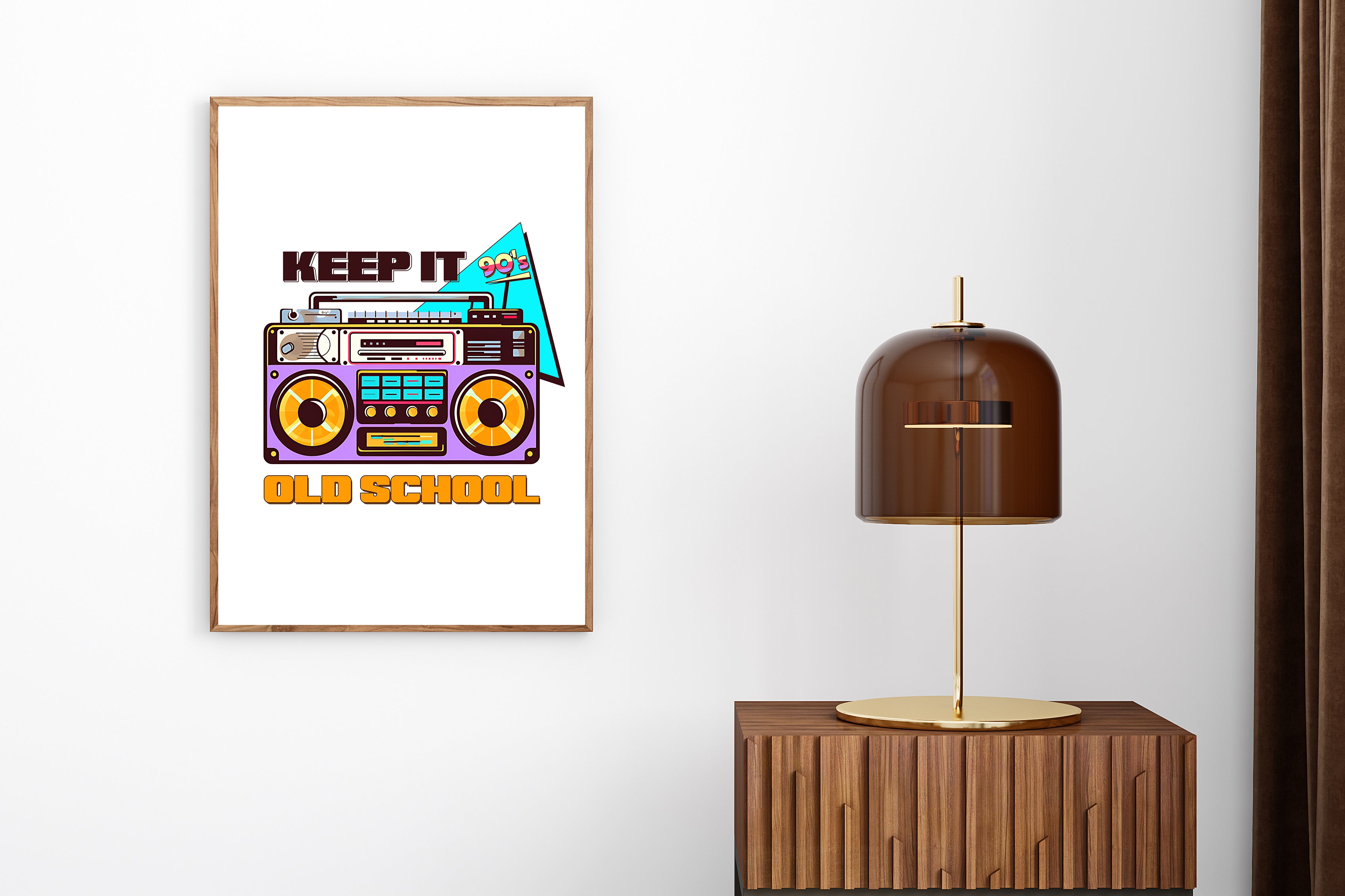 Keep It Old School Wall Art Print