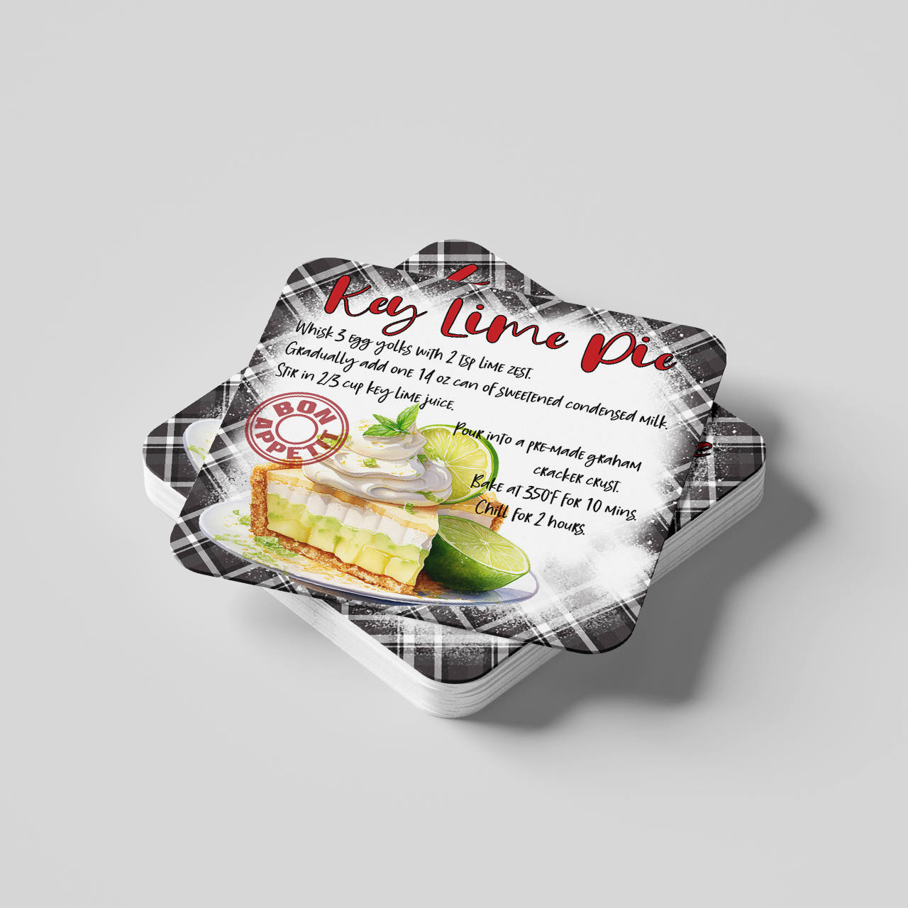 Keylime Pie Recipe Coaster
