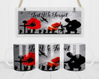 Lest We Forget 10/11oz Mug Template Download front view - white ceramic printed mug by Perrys Prints