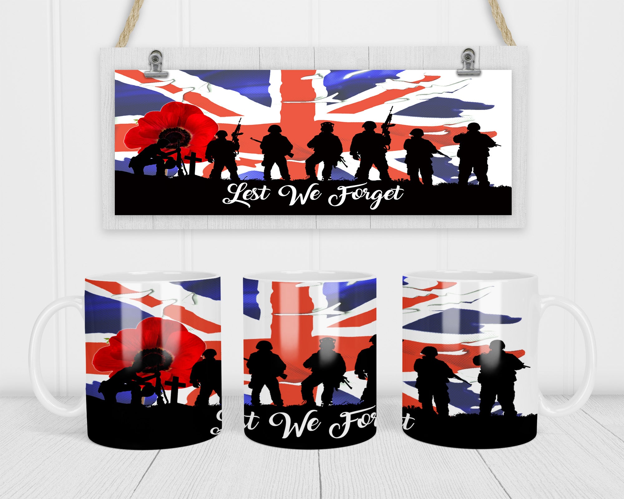 Lest We Forget 10/11oz Mug Template Download