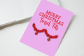 Merry Christmas Tinsel Tits Funny Card