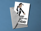 Michael Jackson Hap Hee Hee Birthday back view - printed product by Perrys Prints
