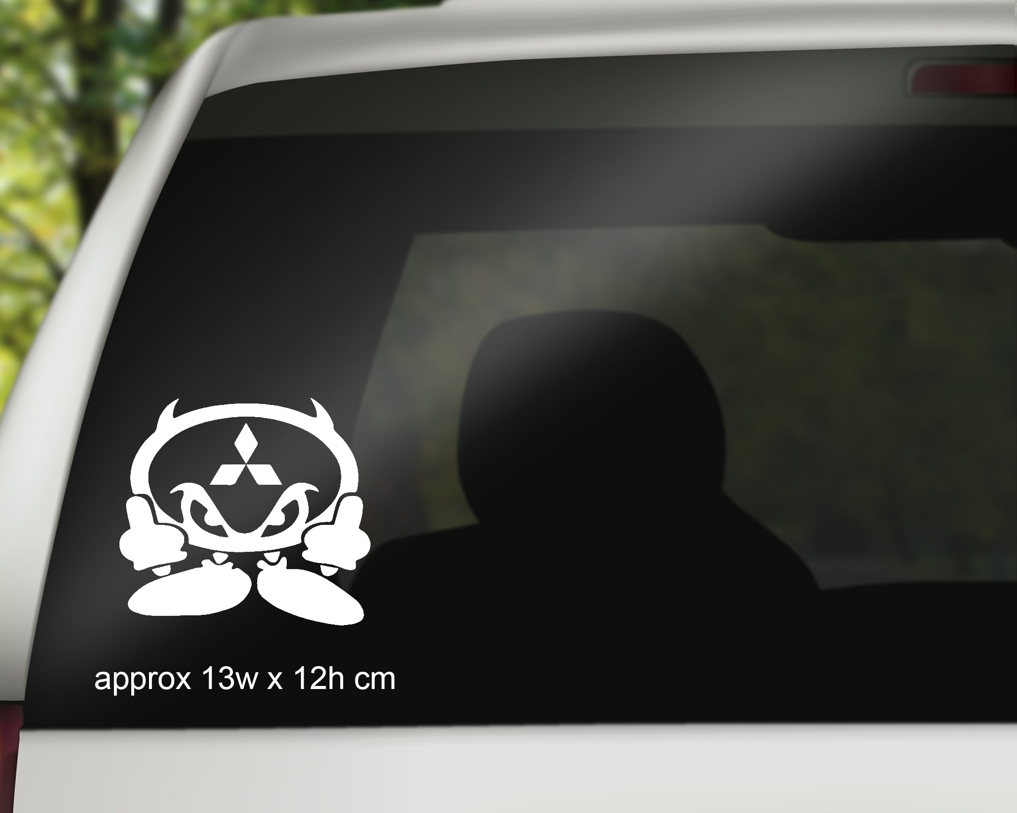 Mitsubishi Devil x2 Car Vinyl Decals