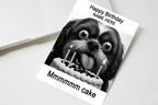 Mmmmm Cake Personalised Birthday Card